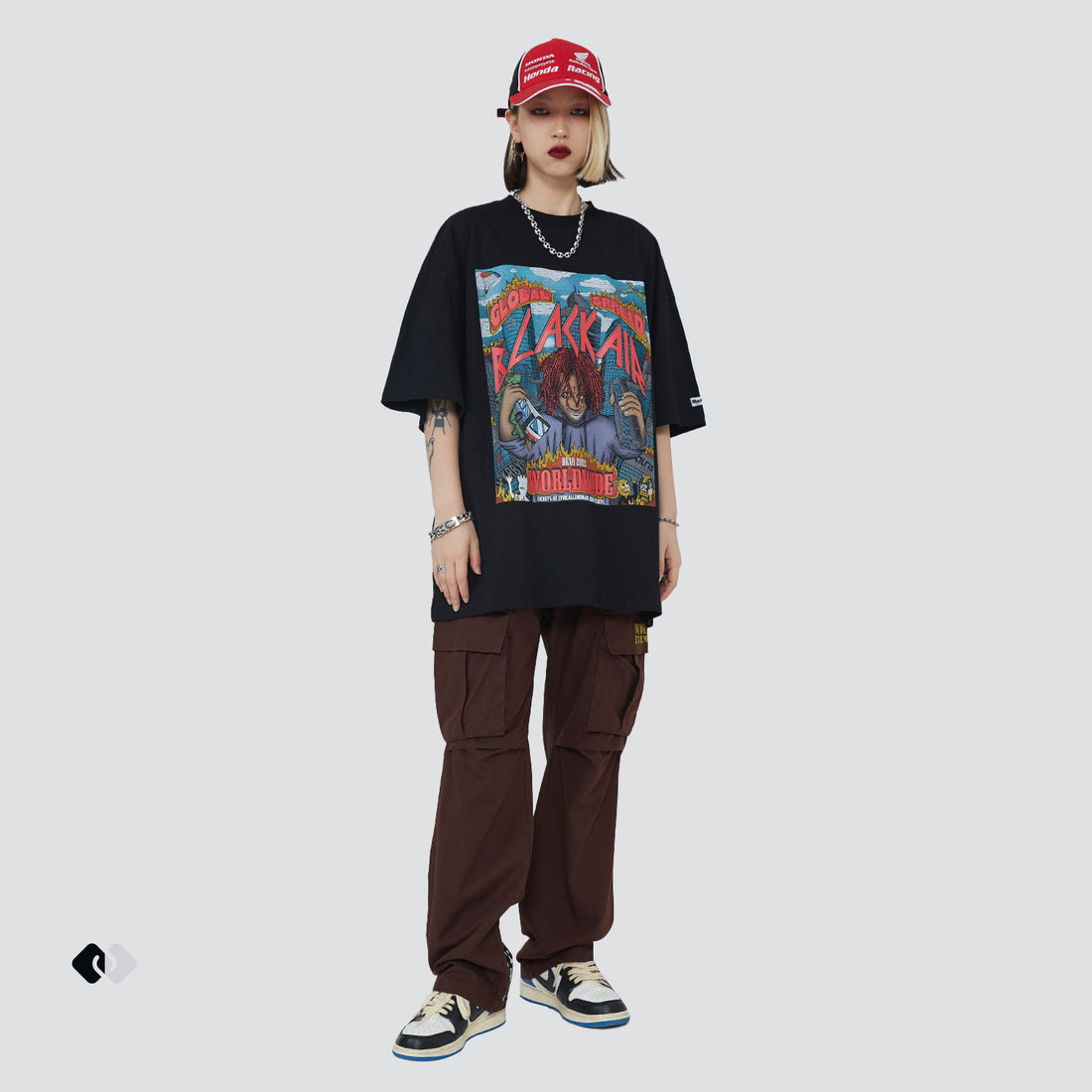 Combed Cotton Round Neck Street T-shirt Unisex Bottoming Shirt
